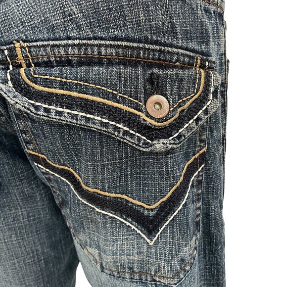 Southpole Baggy Fit Distressed Jeans 90s Y2K Vintage 30x30 Embroidered Edgy - Picture 8 of 15